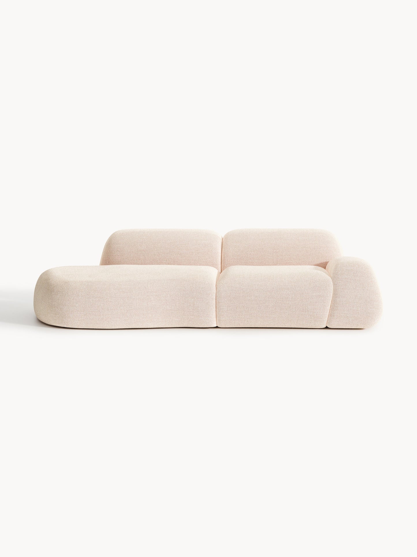 Wolgarth Modular Chaise in Bouclé, 3-Seater