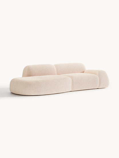 Wolgarth Modular Chaise in Bouclé, 3-Seater