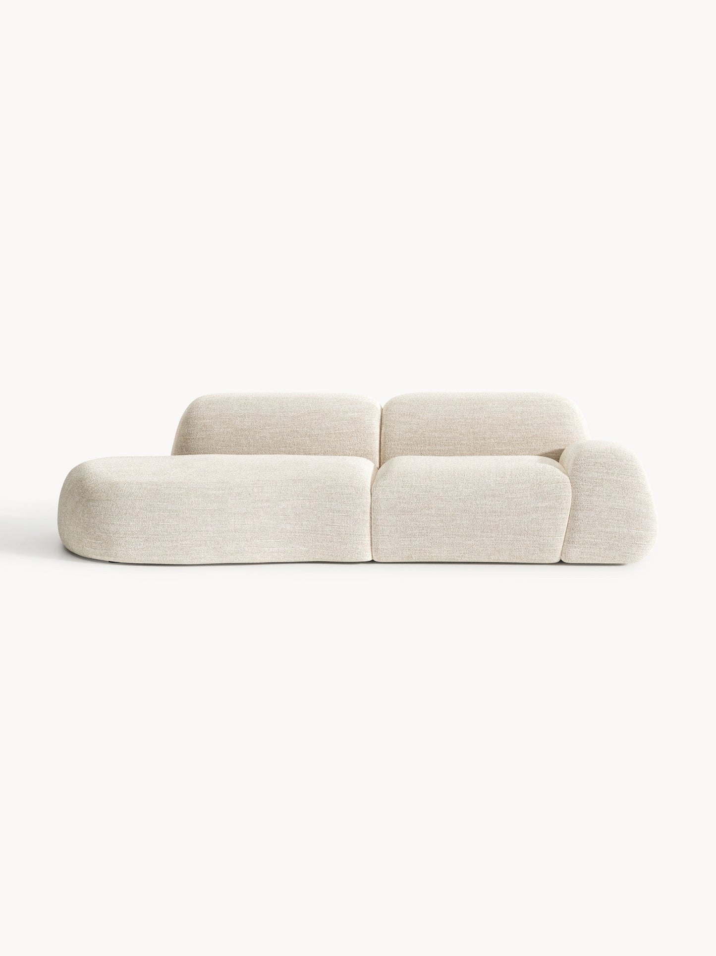 Wolgarth Modular Chaise in Bouclé, 3-Seater