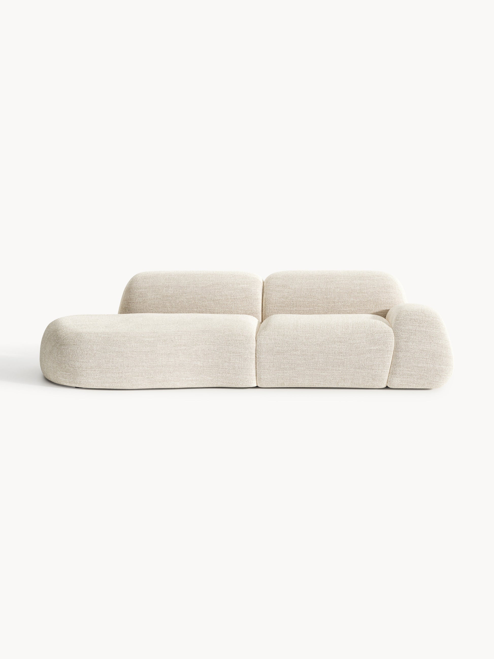 Wolgarth Modular Chaise in Bouclé, 3-Seater