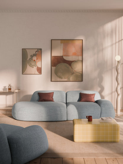 Wolgarth Modular Chaise in Bouclé, 3-Seater