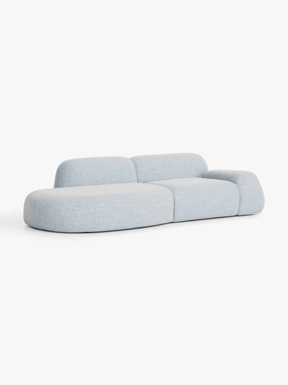 Wolgarth Modular Chaise in Bouclé, 3-Seater