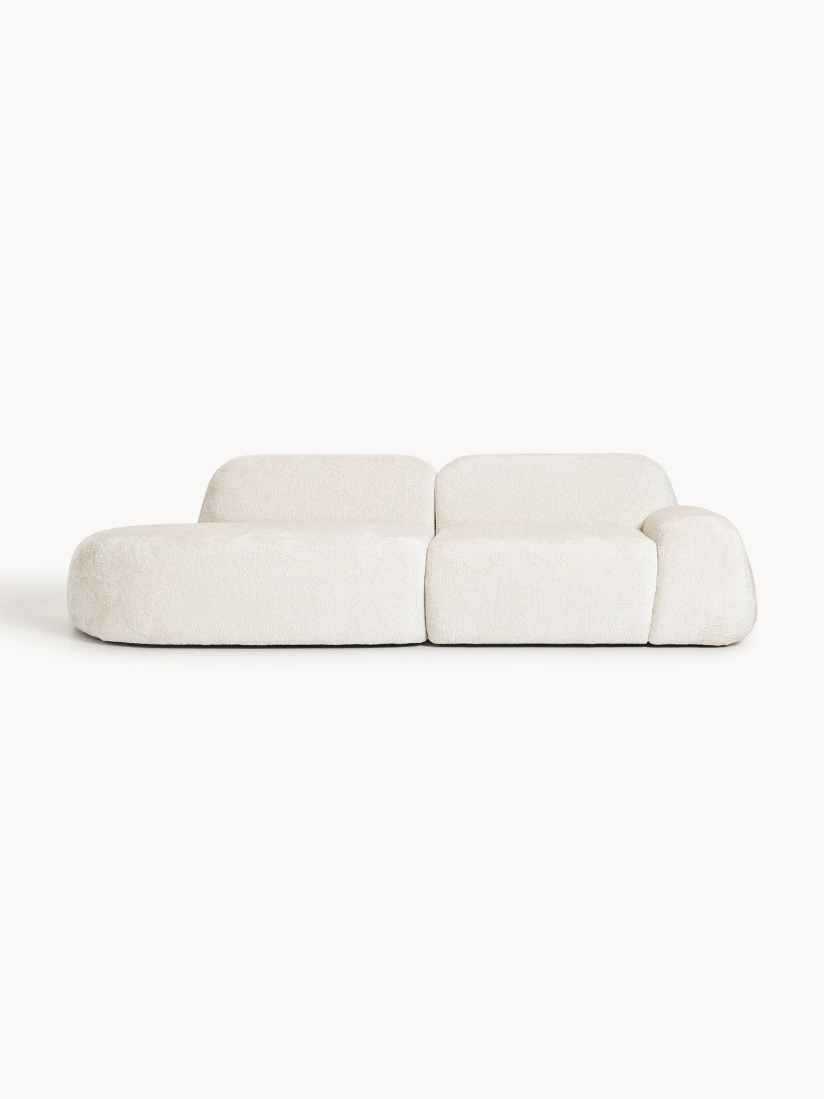 Wolgarth Modular Chaise in Teddy Bouclé (3-Seater)