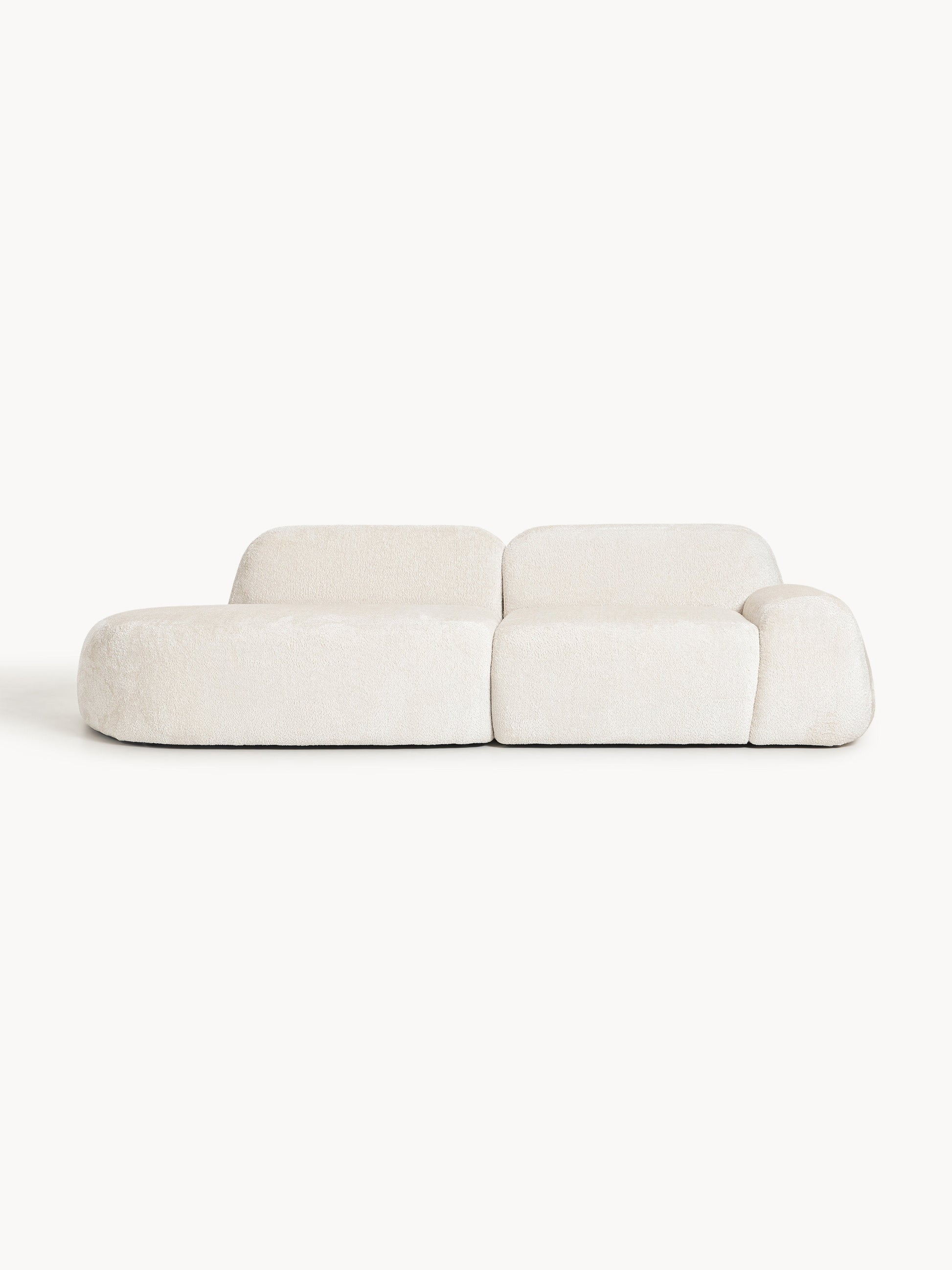 Wolgarth Modular Chaise in Teddy Bouclé (3-Seater)