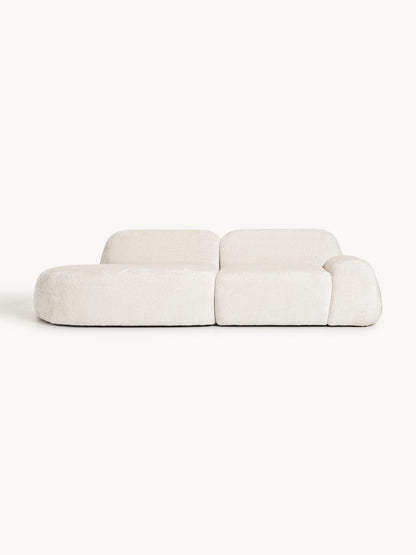 Wolgarth Modular Chaise in Teddy Bouclé (3-Seater)