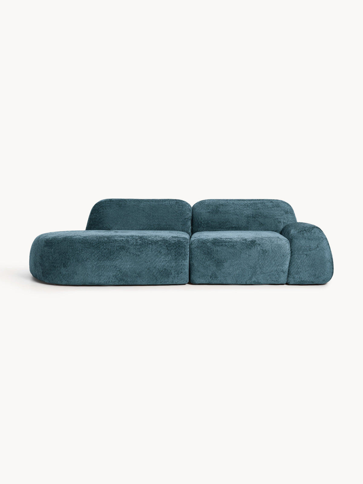 Wolgarth Modular Chaise in Teddy Bouclé (3-Seater)