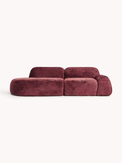 Wolgarth Modular Chaise in Teddy Bouclé (3-Seater)