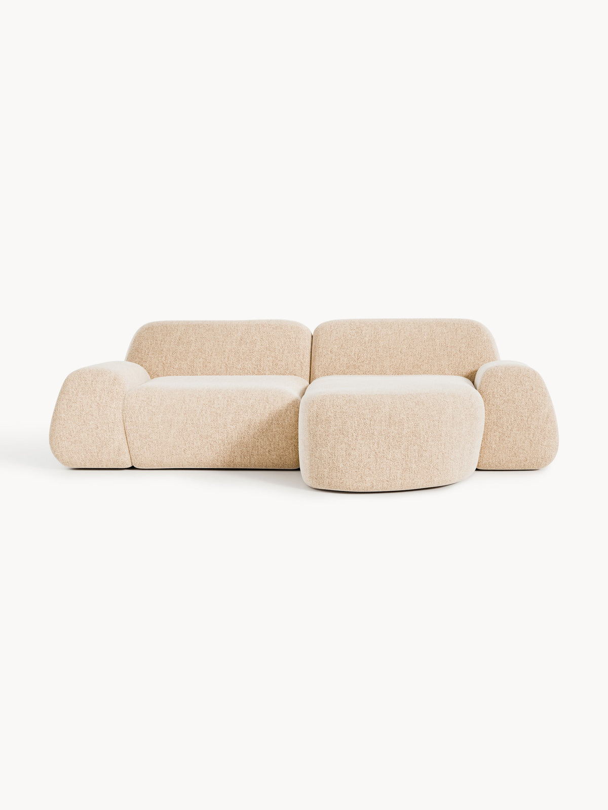 Wolgarth Modular Corner Sofa, Bouclé, 3-Seater