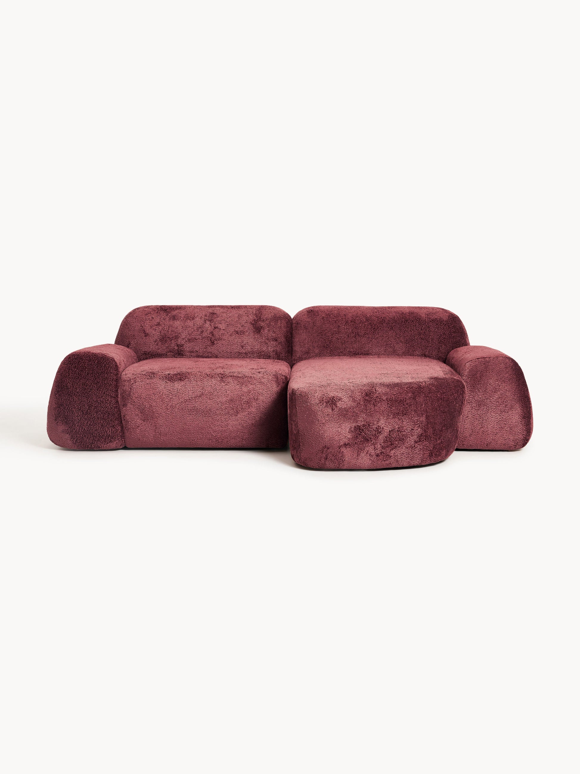 Wolgarth Modular Corner Sofa in Teddy Bouclé, 3-Seater