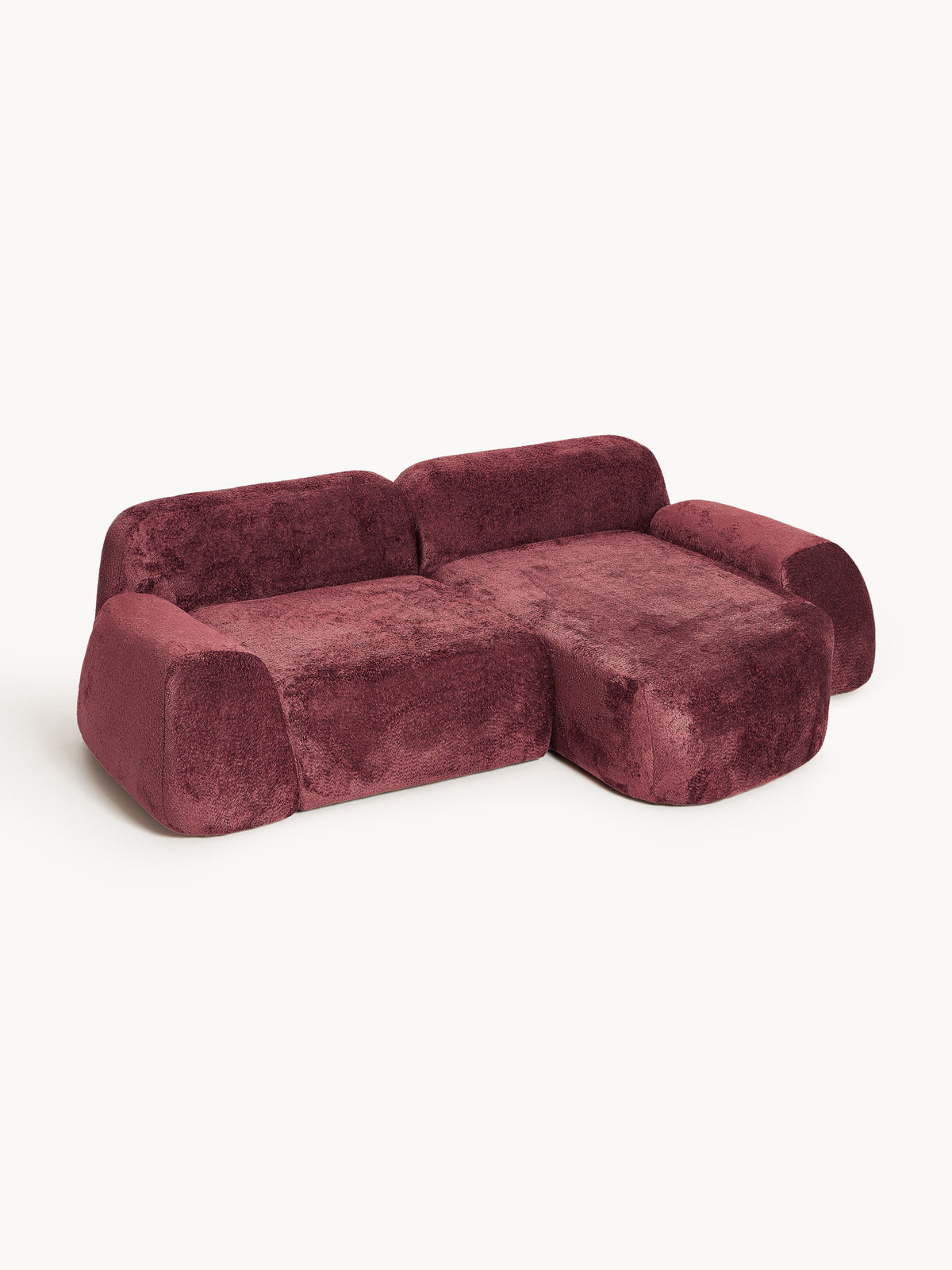 Wolgarth Modular Corner Sofa in Teddy Bouclé, 3-Seater