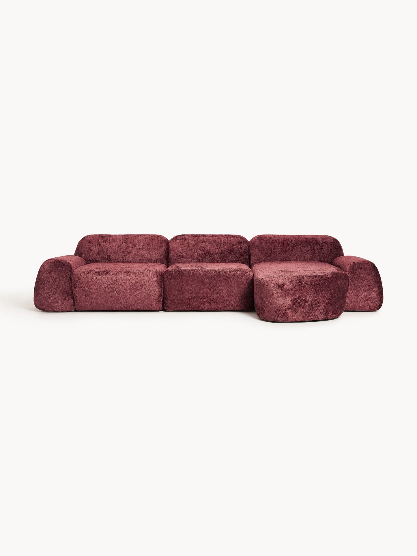 Wolgarth Modular Teddy Bouclé Corner Sofa (4-Seater)