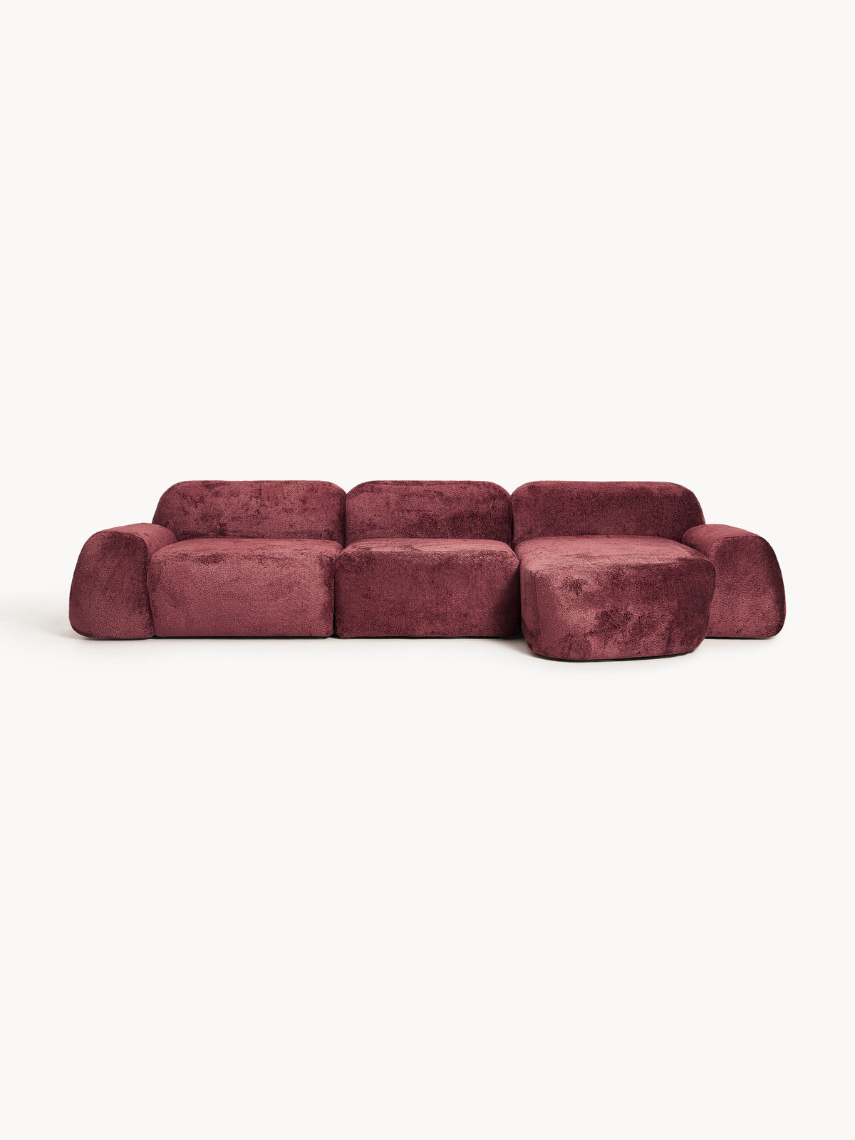 Wolgarth Modular Teddy Bouclé Corner Sofa (4-Seater)