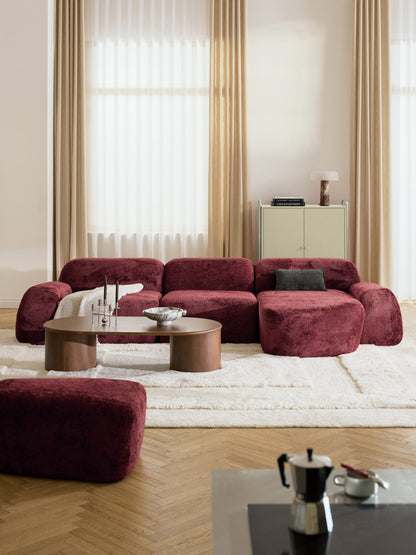 Wolgarth Modular Teddy Bouclé Corner Sofa (4-Seater)