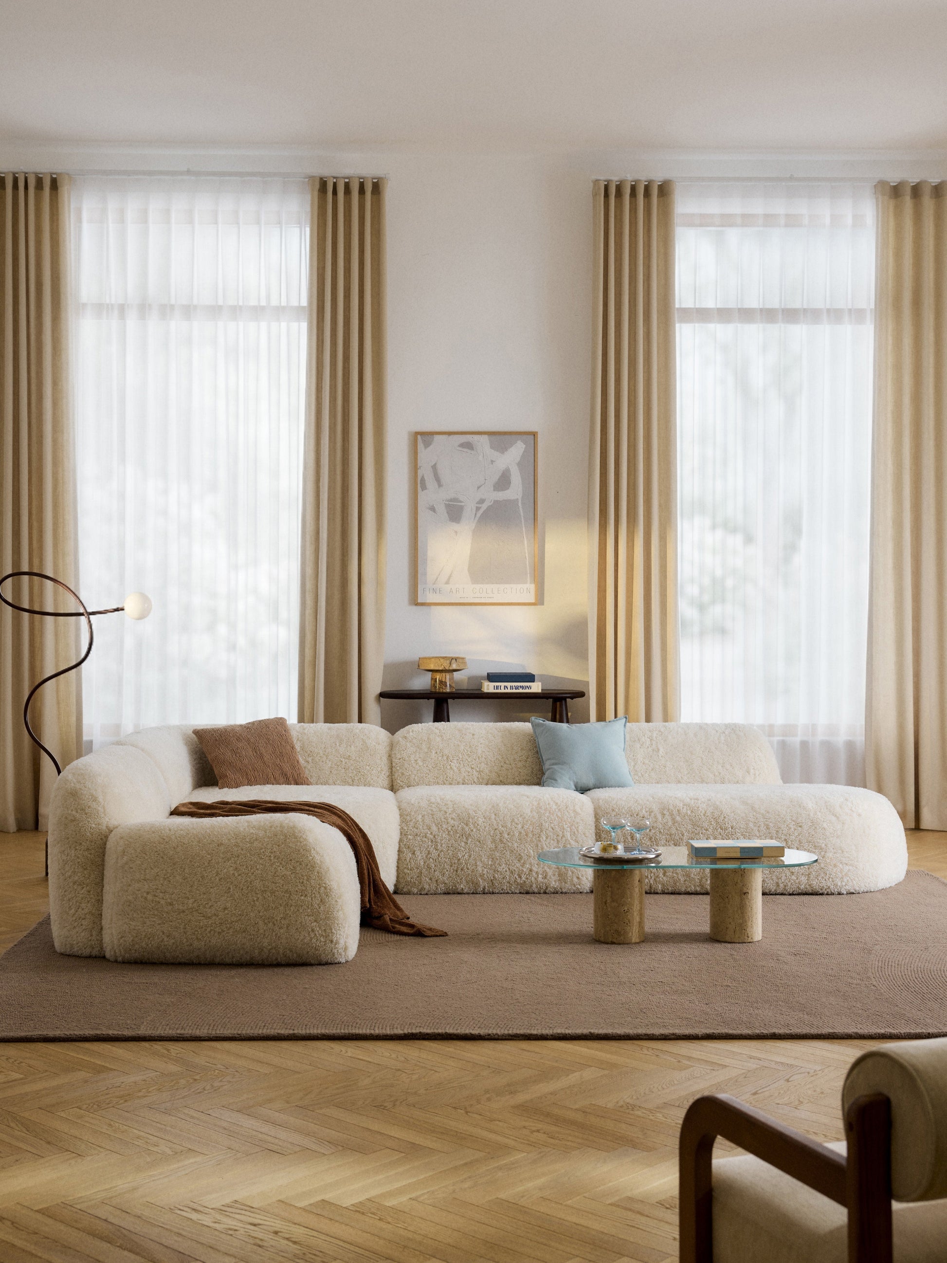 Wolgarth Modular Teddy XL Corner Sofa with Chaise Longue