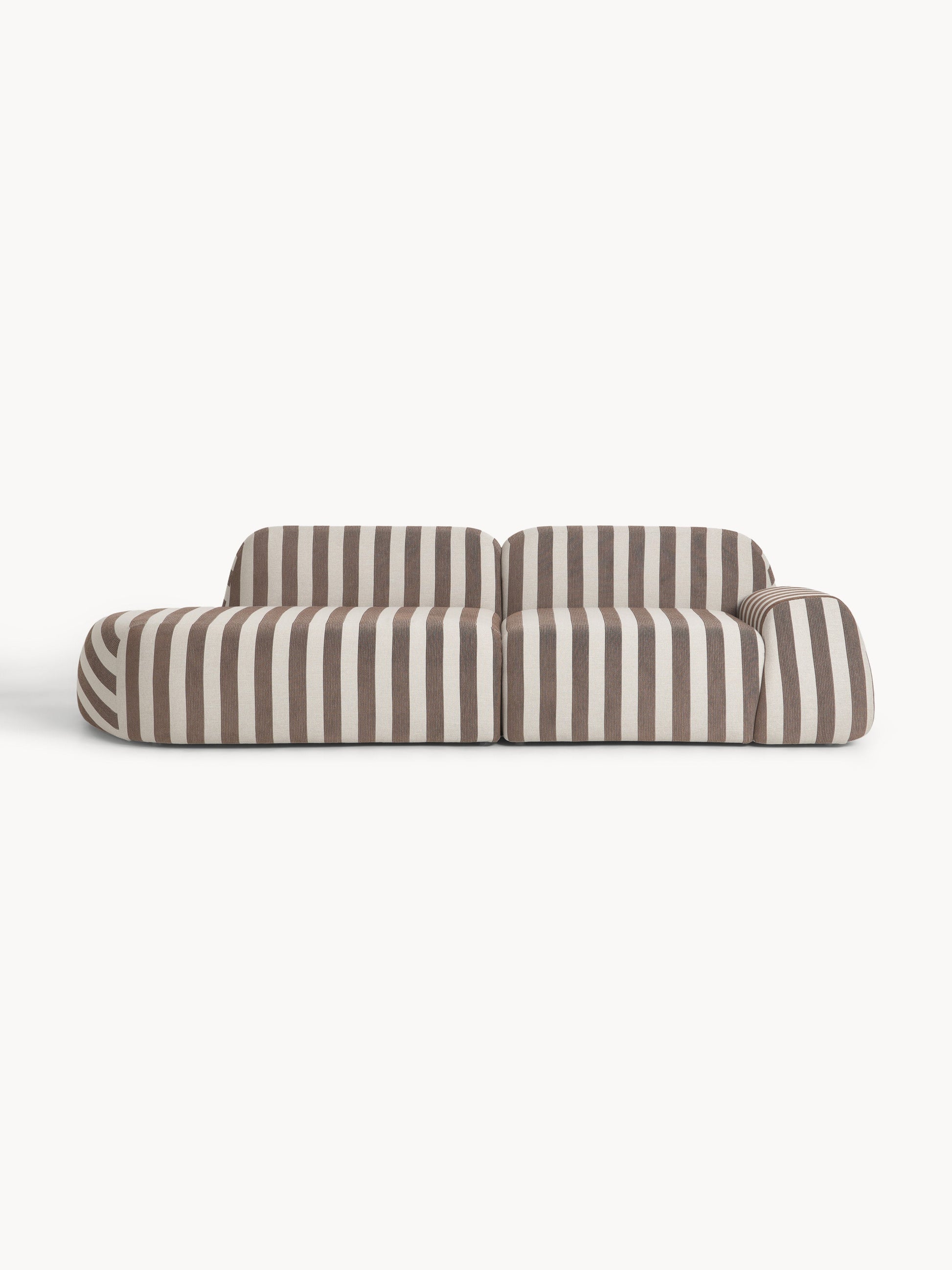 Wolgarth Striped Modular Sofa (3-Seater)