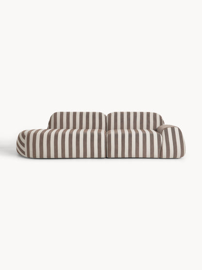 Wolgarth Striped Modular Sofa (3-Seater)