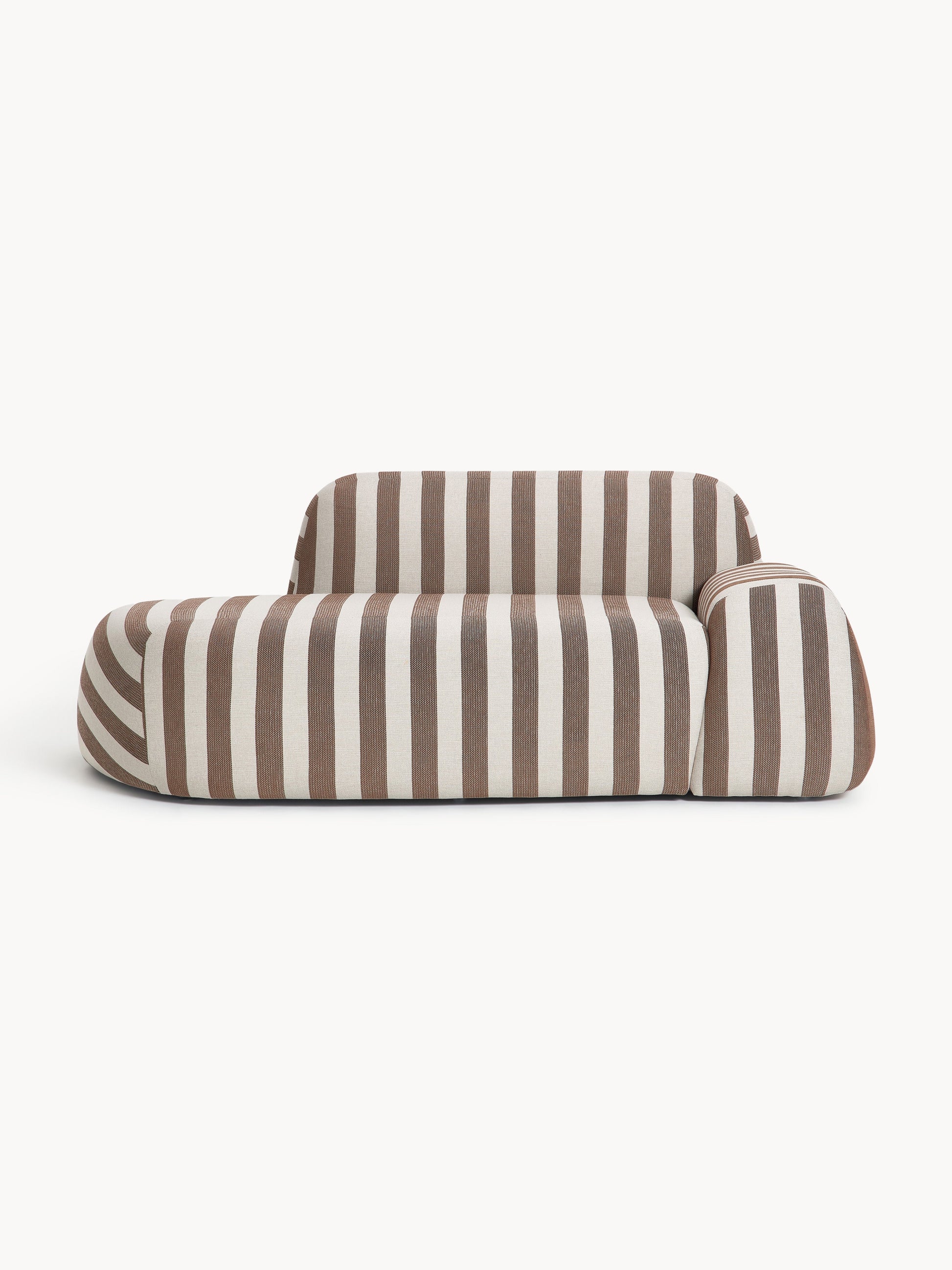 Wolgarth Striped Sofa (2-Seater) with Chaise Longue