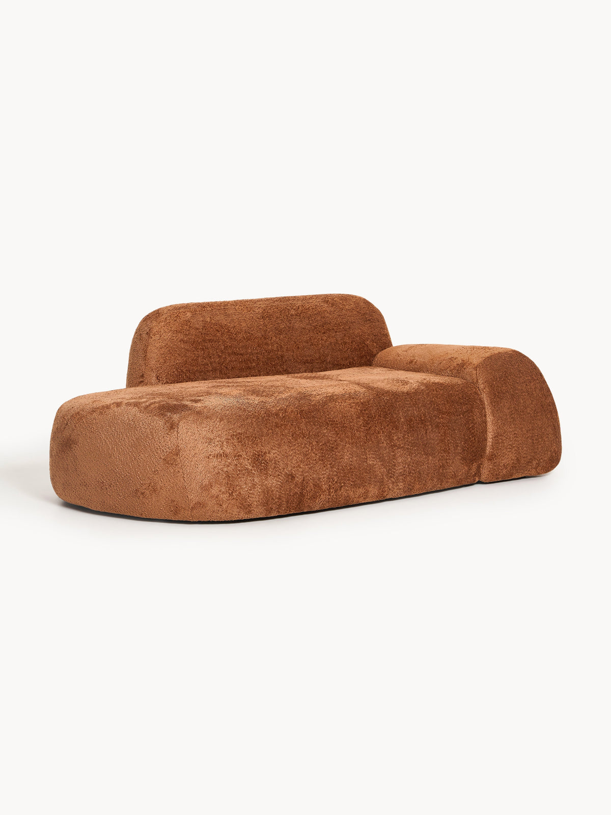Wolgarth Teddy Bouclé Sofa (2-Seater) with Chaise Longue